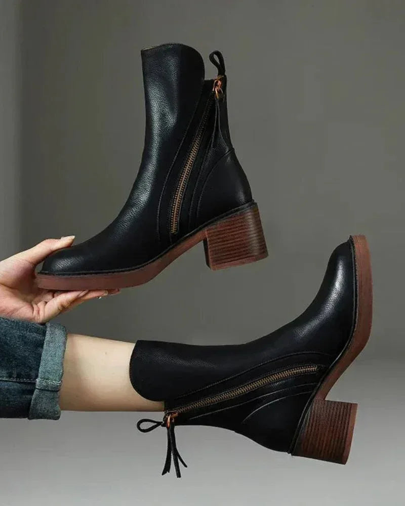 Myriam™ Premium Leather Ankle Boots