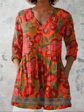 Felicity | Long Blouse with V-Neck