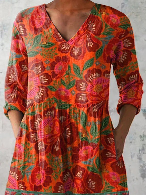 Felicity | Long Blouse with V-Neck