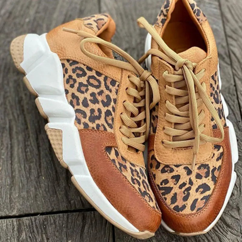 Annie | Comfortable Leopard Sneakers.
