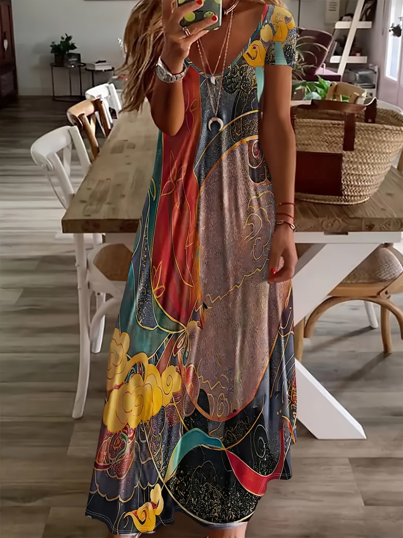 Anna | Artistic Tummy-Flattering Dress