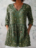 Addison | Long Blouse with V-Neck
