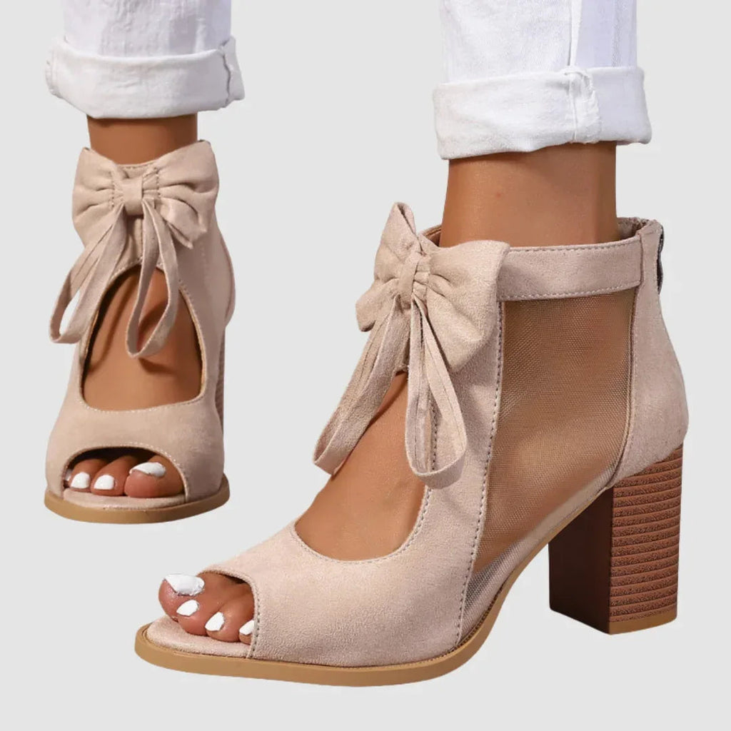 Rebecca™ Bow Charm Orthopedic Heels