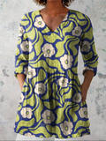Galina | Long Blouse with V-Neck
