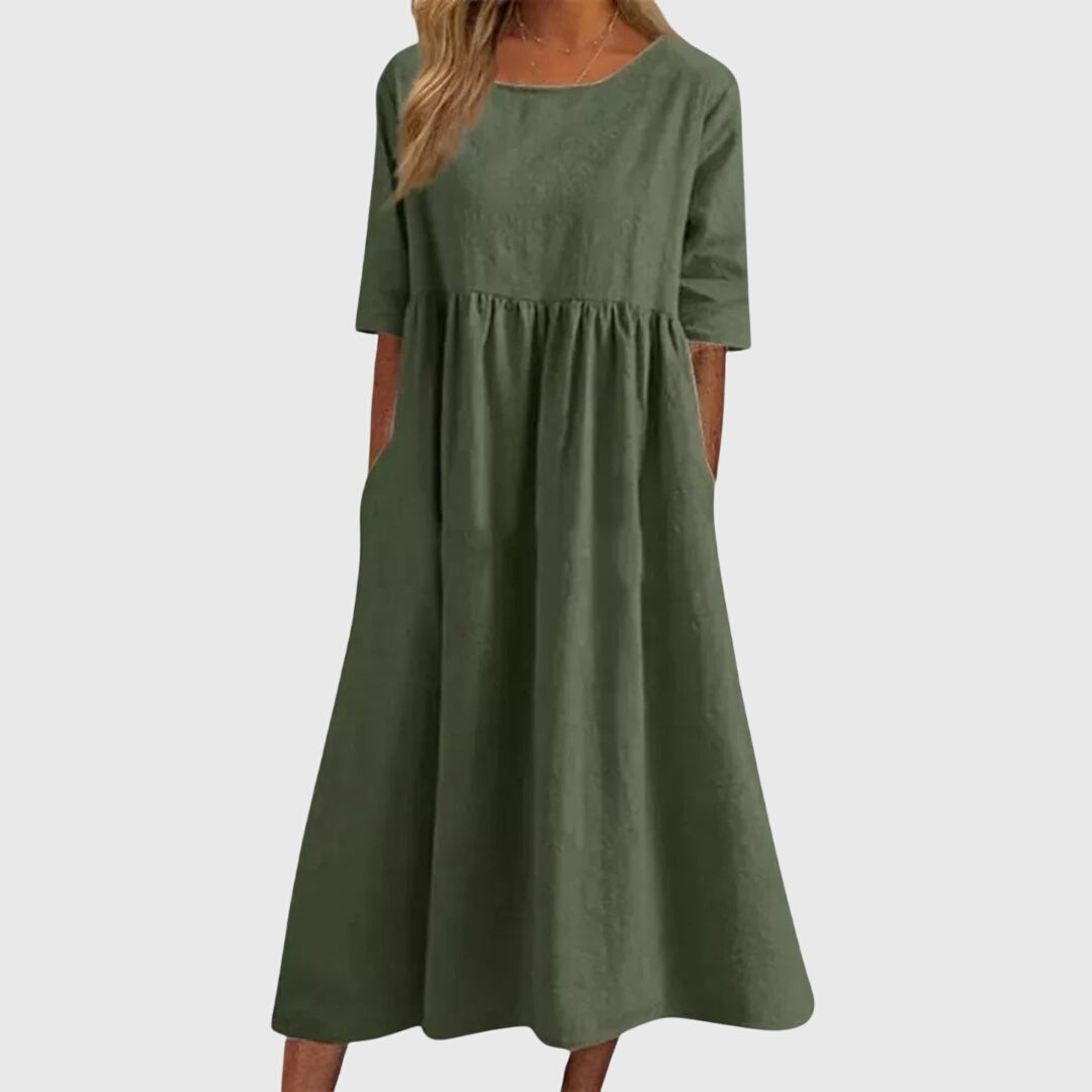Annie | Elegant Short-Sleeved Dress