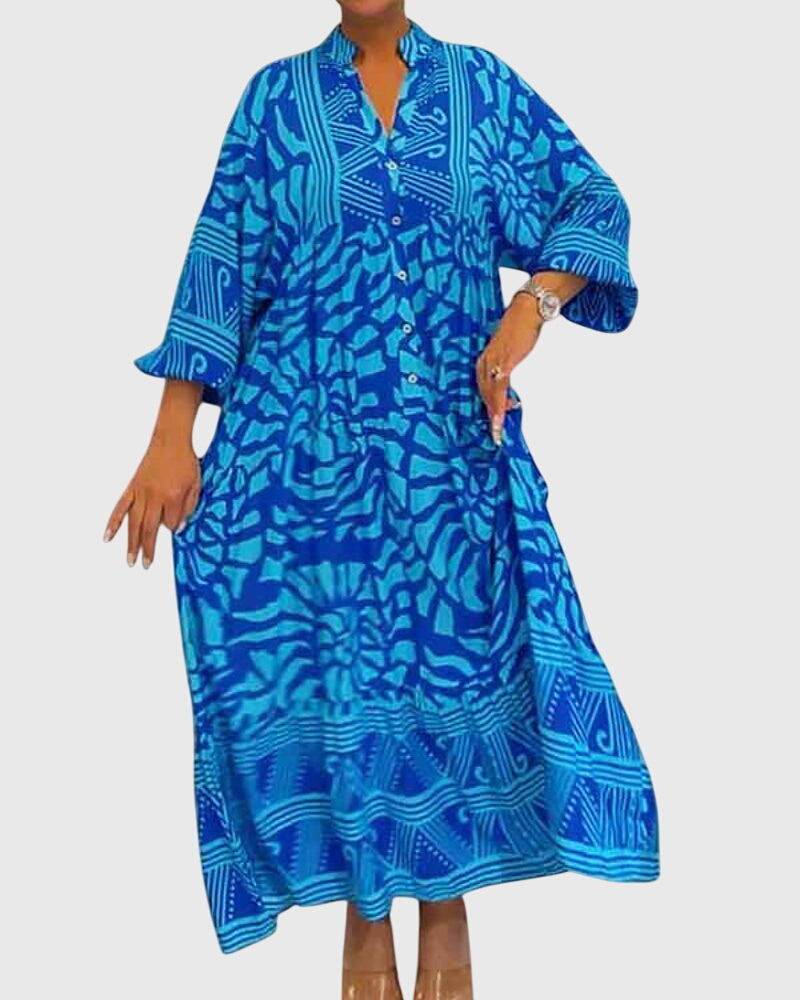 Annie | Maxi Dress With Elegant Print