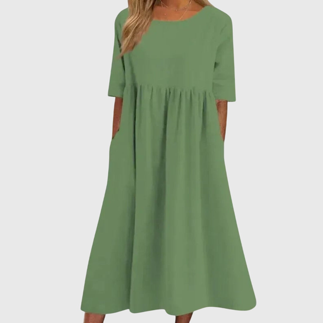 Annie | Elegant Short-Sleeved Dress