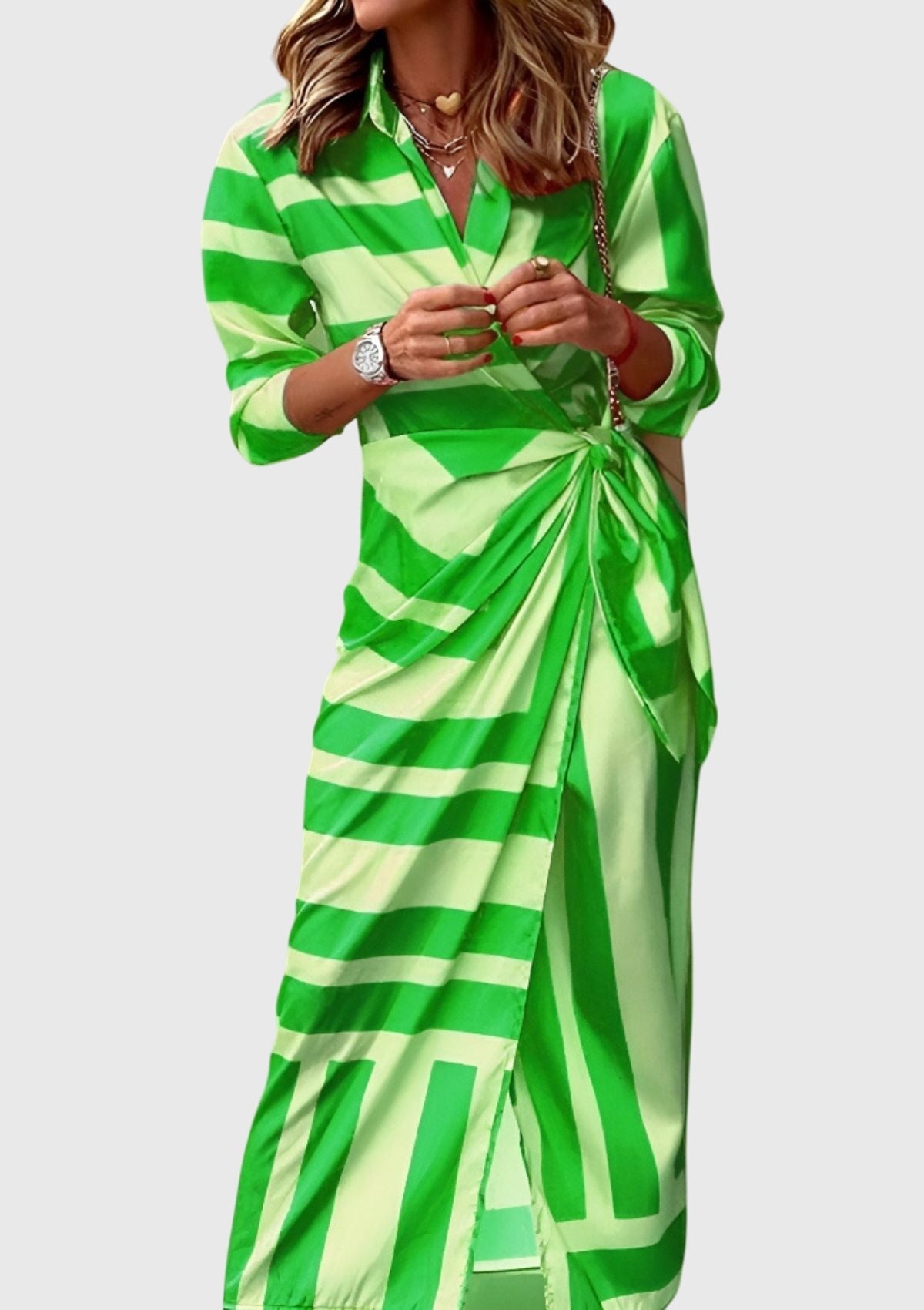 Annie | Elegant Wrap Dress with Print