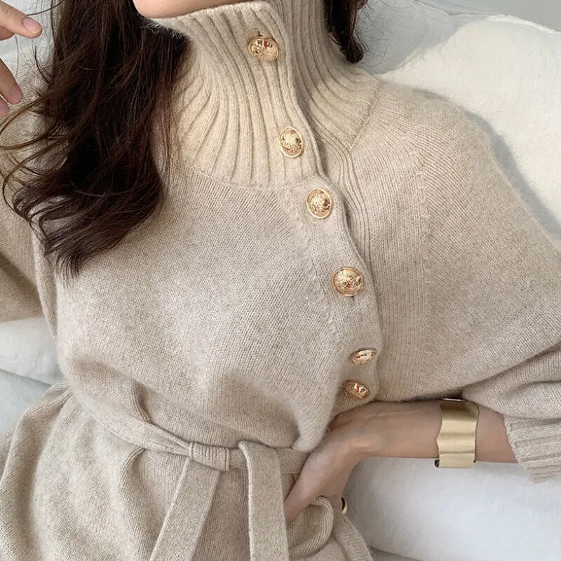 Evelia - Cozy Wrap Dress