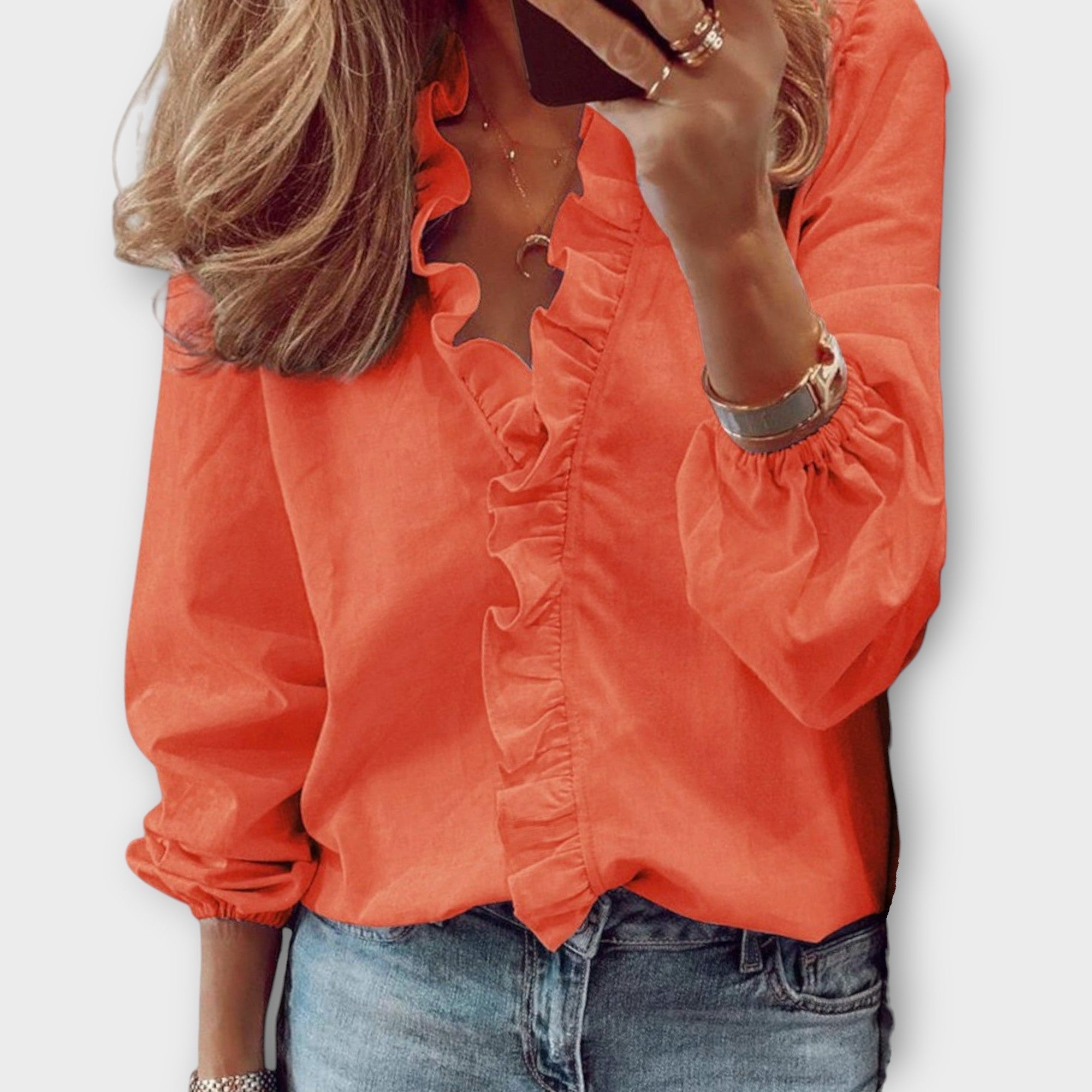 Annie | Elegant Ruffled Blouse