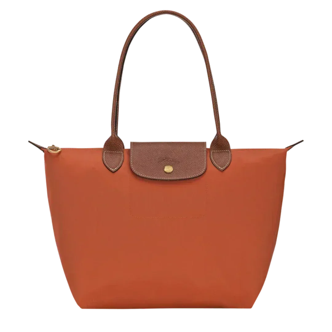 Longchamp - Large Le Pliage Tote, Brick