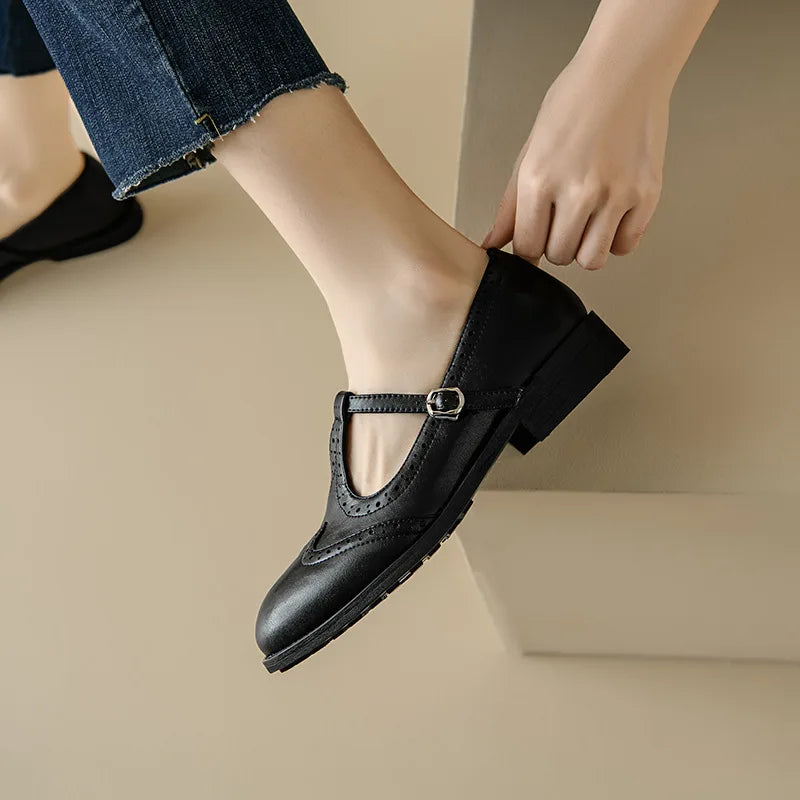 Annie | Elegant T-Strap Mary Janes