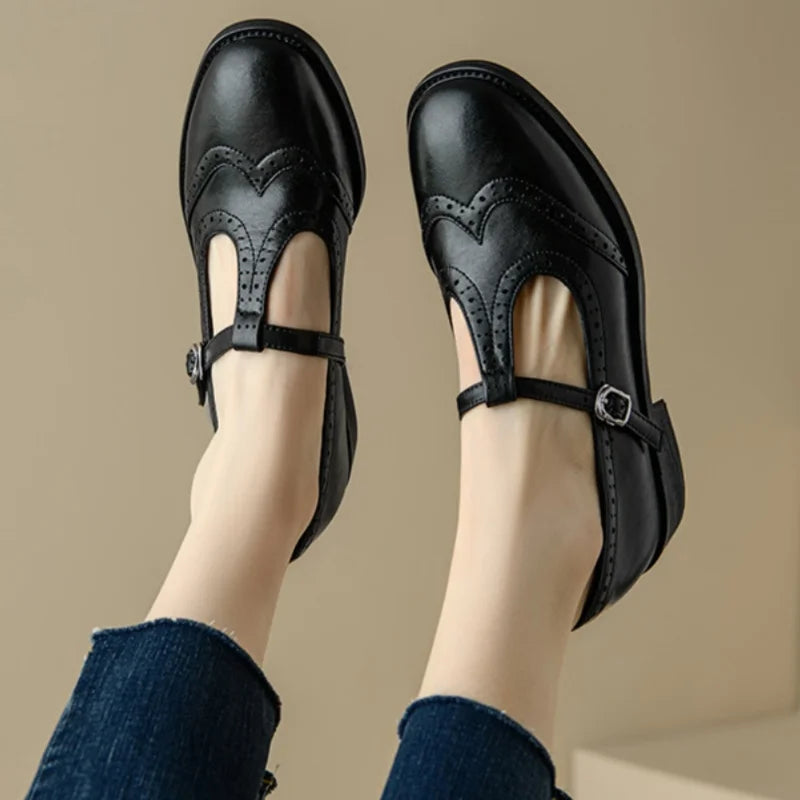 Annie | Elegant T-Strap Mary Janes