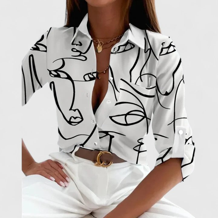 Annie | Elegant Long Sleeve Blouse