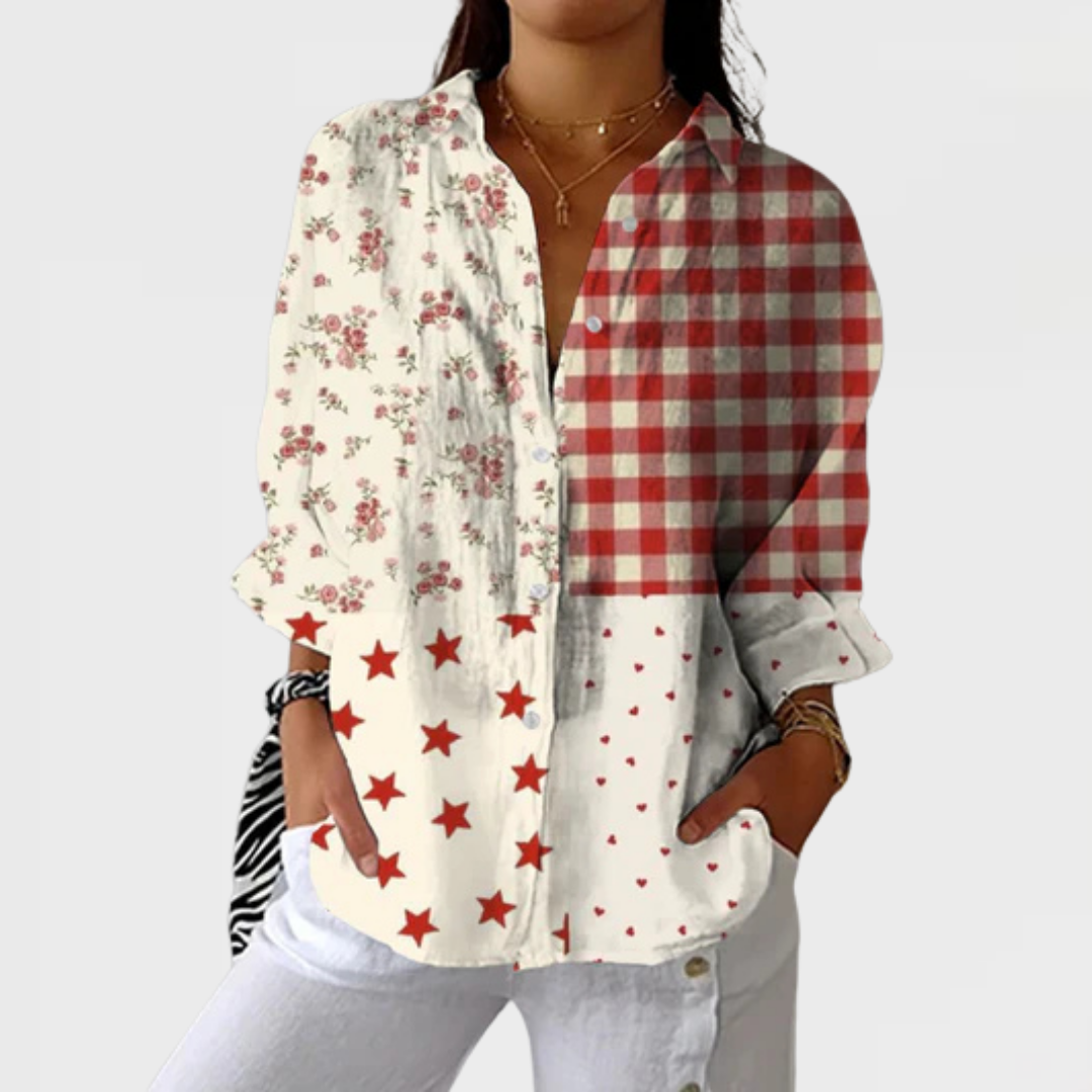Hannah | Country Patchwork Blouse