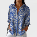 Isabella | Blue Garden Blouse