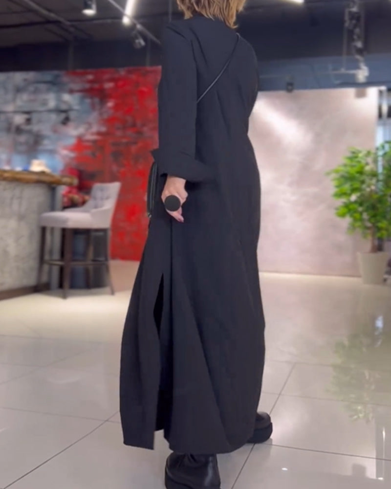 Evie - Retro Vibe Loose Fit Maxi Dress