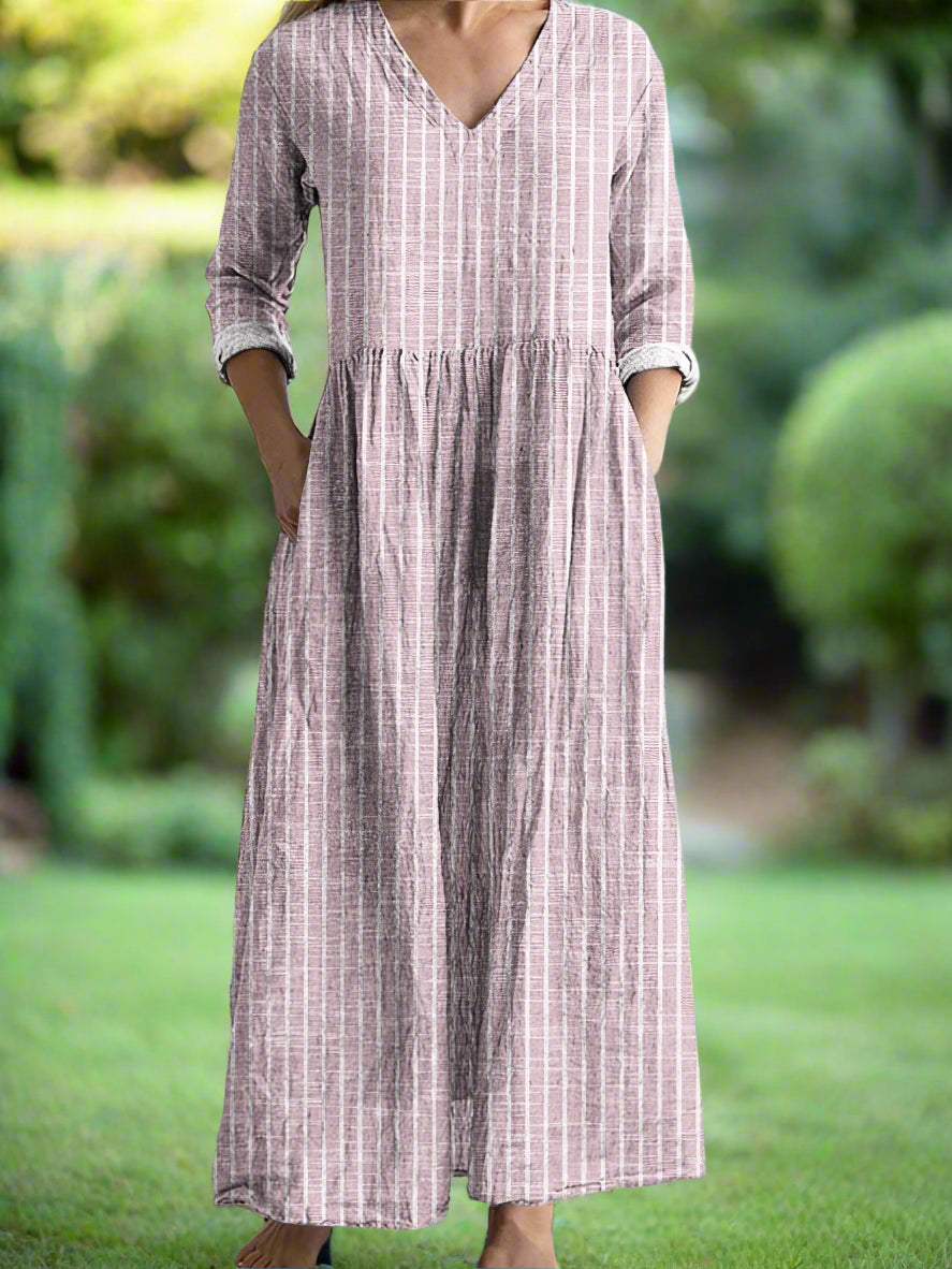 Dabria - Casual Classic Striped Dress