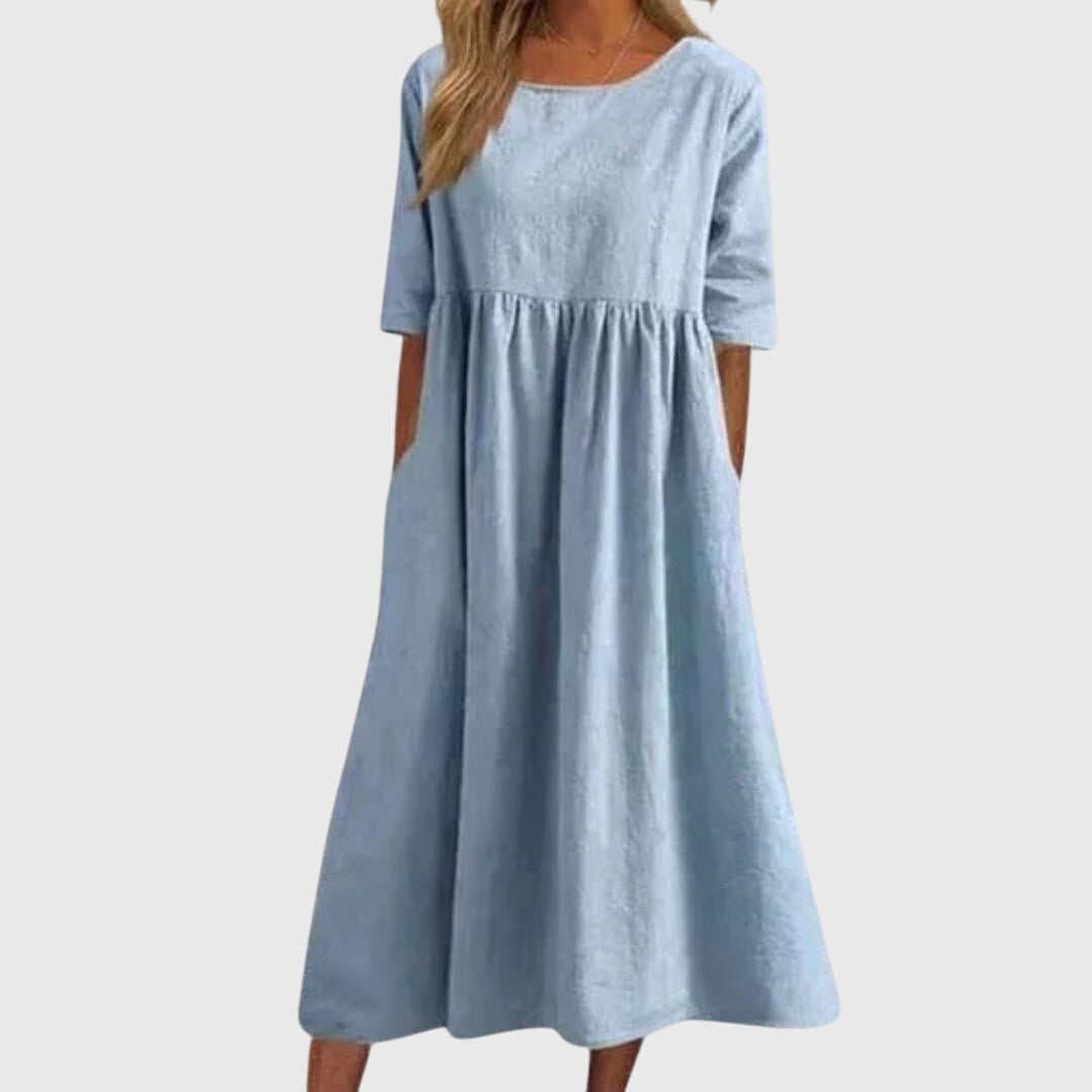 Annie | Elegant Short-Sleeved Dress