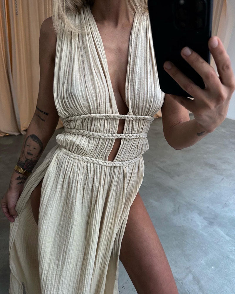 Zolla - Textured Slit Dress