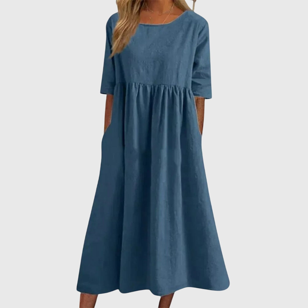 Annie | Elegant Short-Sleeved Dress