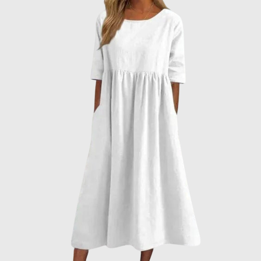 Annie | Elegant Short-Sleeved Dress