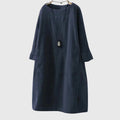 Annie | Relaxed Corduroy Midi Dress