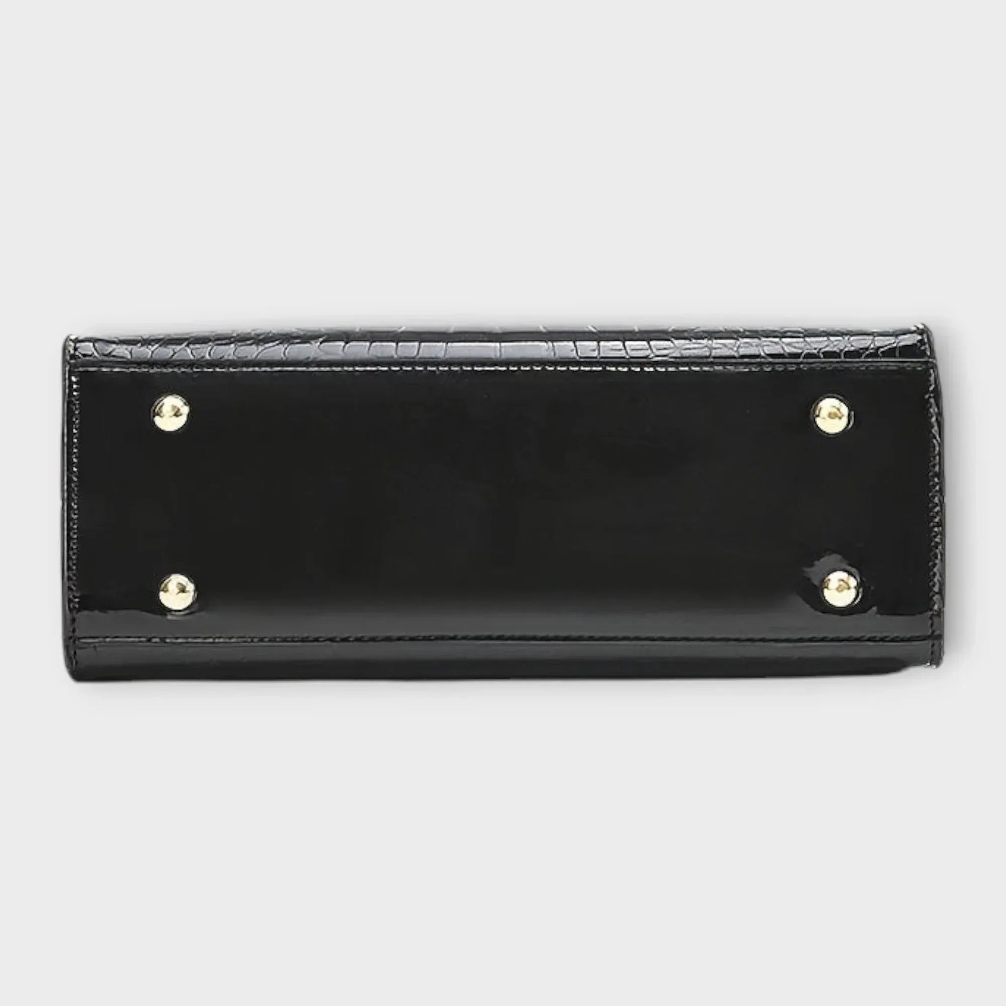 Olivia - Glossy Crocodile Pattern Handbag