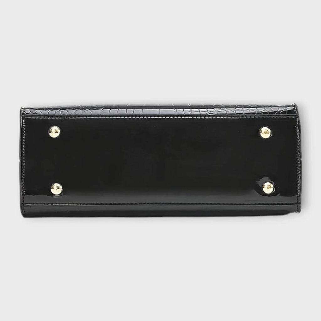 Madison - Glossy Crocodile Pattern Handbag