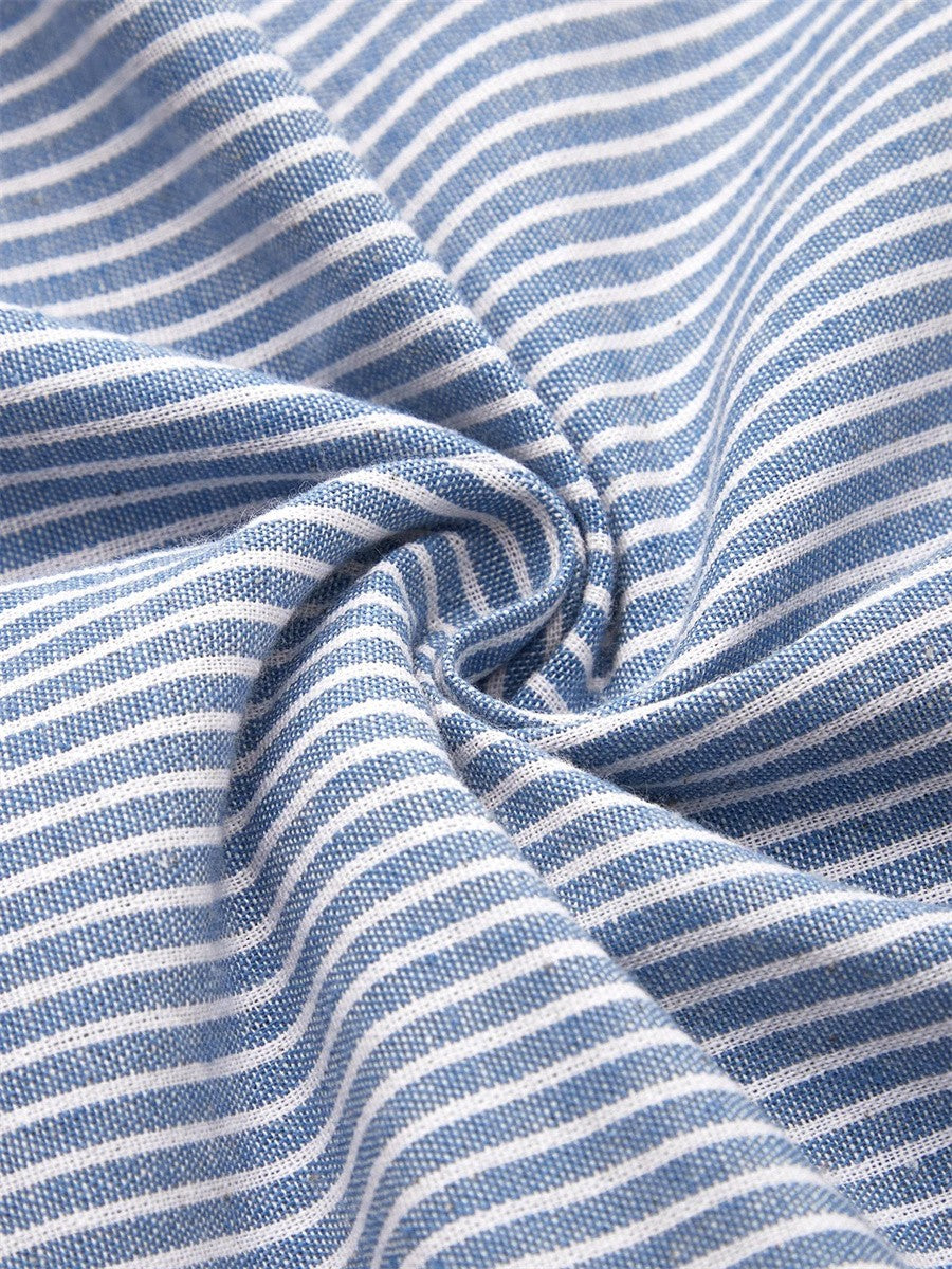 Annie | Striped Midi Dress