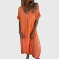 Annie | Elegant Lightweight V-Neck Dress
