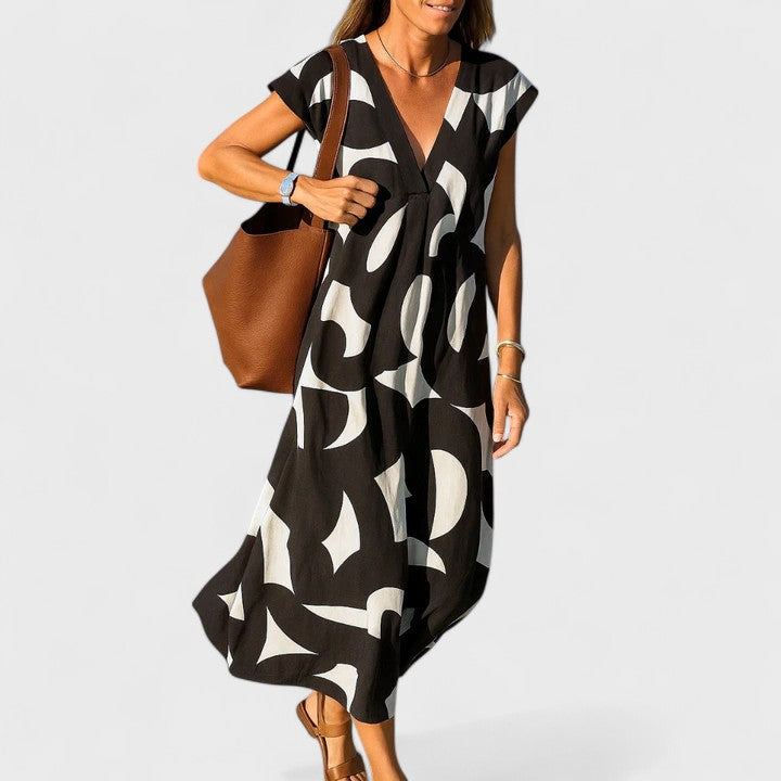 Annie | Flowing V-Neck Dress