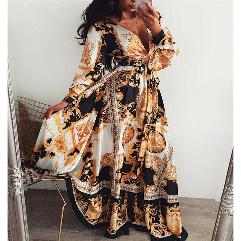 Faye - Boho Printed Dress