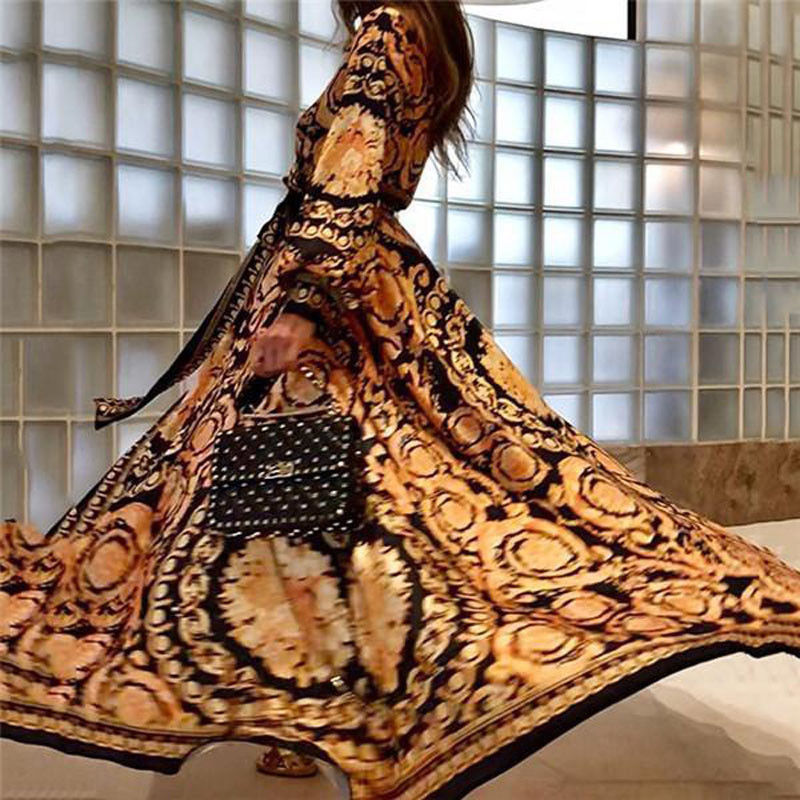 Faye - Boho Printed Dress